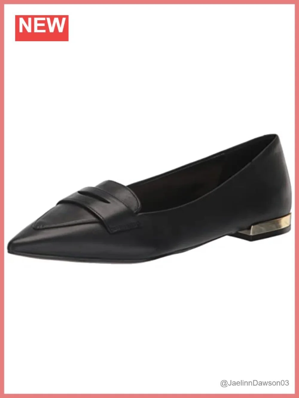 Nine West Lallin Women's Leather Ballet Flats Pointed Toe Slip On